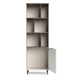 Mebelbos Szafki I Regały Do Biura|Szafki I Regały Do Jadalni*Wysoki regał otwarty EVO 1D kaszmir / dąb castello EO-05