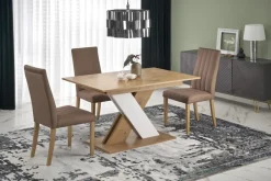 Halmar Stoły*XARELTO stół rozkładany dąb lancelot - biały (2p=1szt)1 sztuka