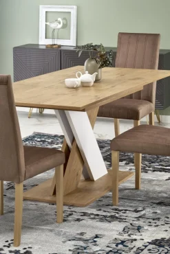 Halmar Stoły*XARELTO stół rozkładany dąb lancelot - biały (2p=1szt)1 sztuka