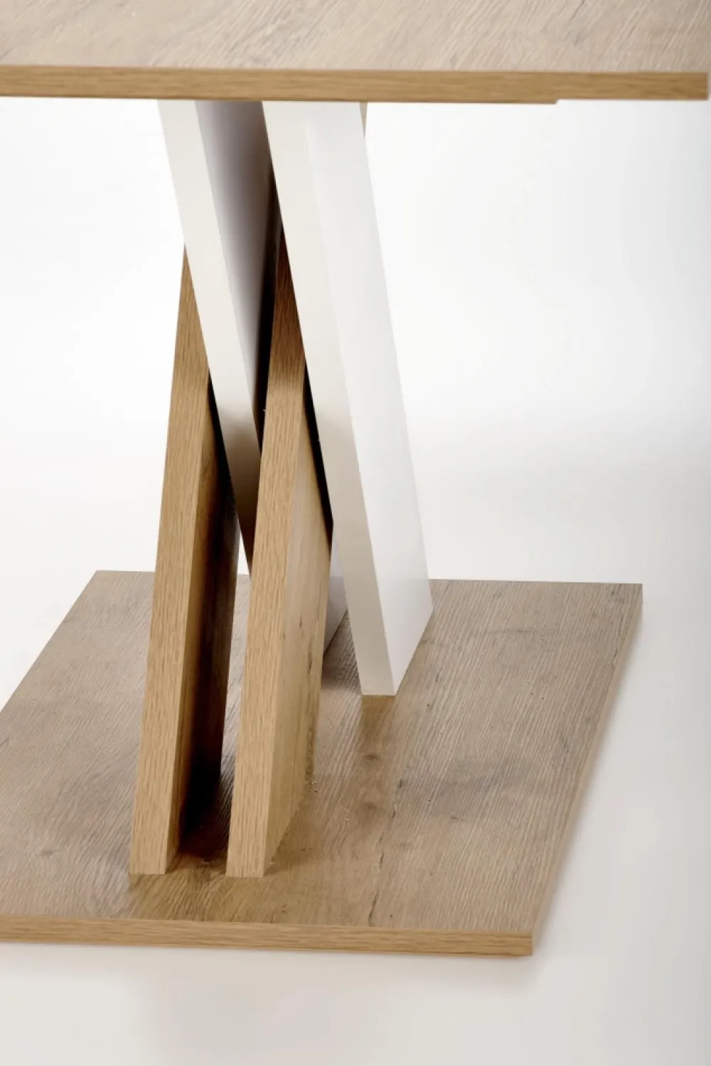 Halmar Stoły*XARELTO stół rozkładany dąb lancelot - biały (2p=1szt)1 sztuka