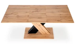 Halmar Stoły*XARELTO stół rozkładany dąb wotan - czarny (2p=1szt)1 sztuka