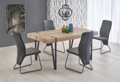 Halmar Stoły*YOHANN stół dąb san remo / czarny (1p=1szt)1 sztuka