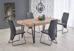 Halmar Stoły*YOHANN stół dąb san remo / czarny (1p=1szt)1 sztuka