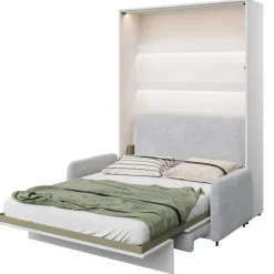 Lenart Tapczany|Zagłówki Do Półkotapczanu*ZAGŁÓWEK TAPICEROWANY BEŻOWY do półkotapczanu BED CONCEPT TKANINA ART 82610