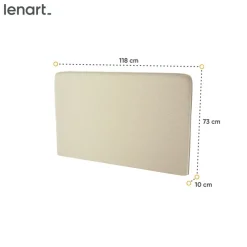 Lenart Tapczany|Zagłówki Do Półkotapczanu*ZAGŁÓWEK TAPICEROWANY BEŻOWY do półkotapczanu BED CONCEPT TKANINA ART 82610