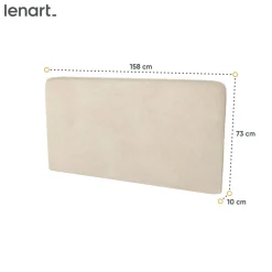 Lenart Tapczany|Zagłówki Do Półkotapczanu*ZAGŁÓWEK TAPICEROWANY BEŻOWY BOUCLE do półkotapczanu BED CONCEPT TKANINA PIU 03