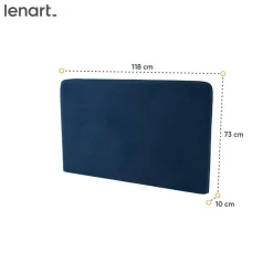 Lenart Tapczany|Zagłówki Do Półkotapczanu*ZAGŁÓWEK TAPICEROWANY GRANATOWY do półkotapczanu BED CONCEPT TKANINA SOLO 263