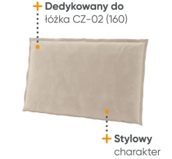 Lenart Akcesoria*Zagłówki tapicerowane Cozy CZ-06 beżowe