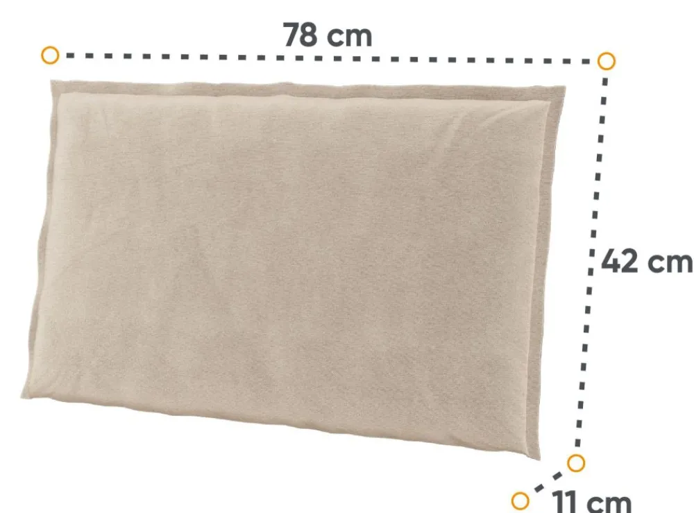 Lenart Akcesoria*Zagłówki tapicerowane Cozy CZ-06 beżowe